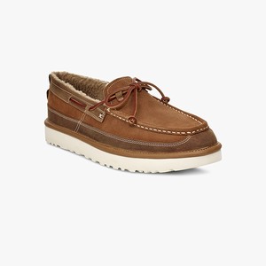 Ugg Dex Lace Slip-On Men Moccasins Brown (4712KLDRU)